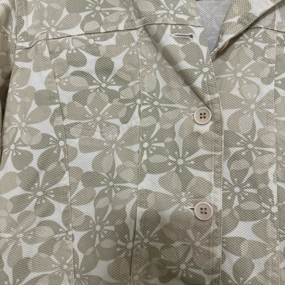 Lemon Grass Patterned Jean Jacket - image 3